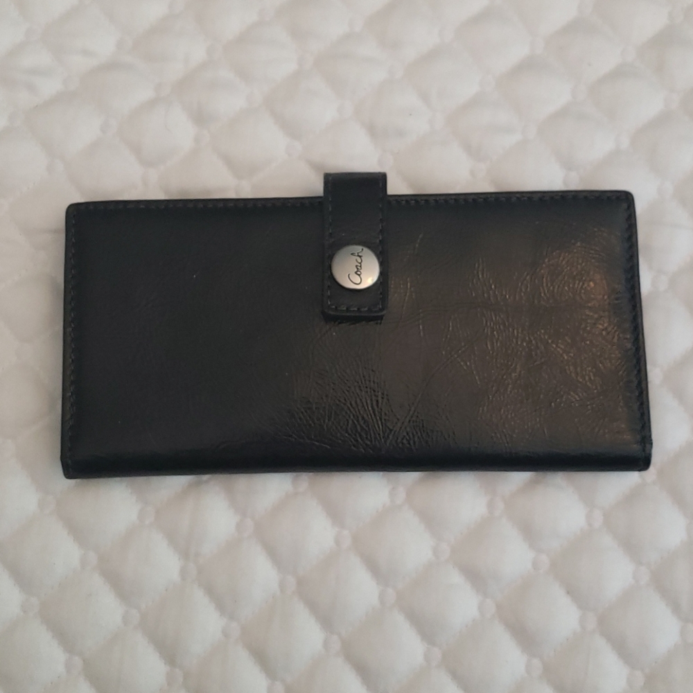 Coach Black Leather Wallet